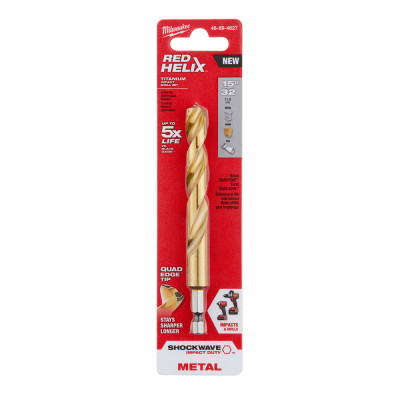 Shockwave Titanium Black Oxide Impact Drill Bit, 15/32 In.