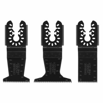 3-Pc. Dual Interface Universal Oscillating Wood Blade Kit, Fine Cut