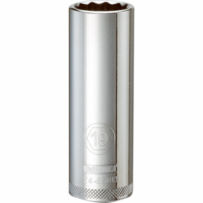 SAE Socket, Deep, 12-Point, 5/8 In., 1/2 In. Drive