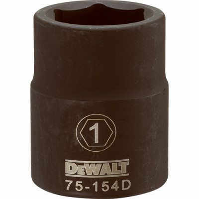 SAE Impact Socket, 6-Point, 3/4 In. Drive, 1 In.
