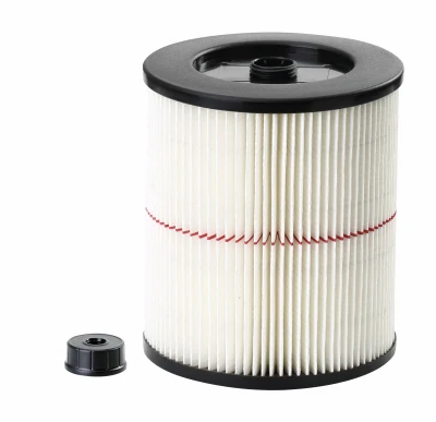 Standard Wet/Dry Vac Cartridge Filter & Retainer, Fits 5-16 Gallon Craftsman