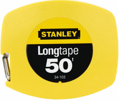 Closed Case Steel Long Tape Measure, 50 Ft.
