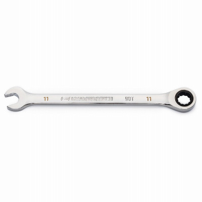 Combination Ratcheting Wrench, 90-Tooth, 12-Point, 11 mm