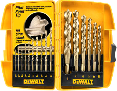 16-Pc. Pilot-Point Drill Bit Set