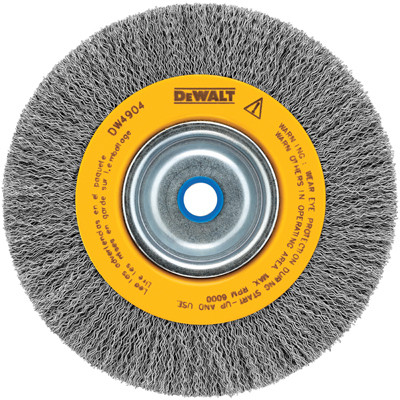 Crimped Wire Wheel Brush, 6 In.