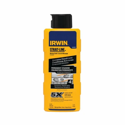 Permanent Marking Chalk, Midnight Black, 6 oz.