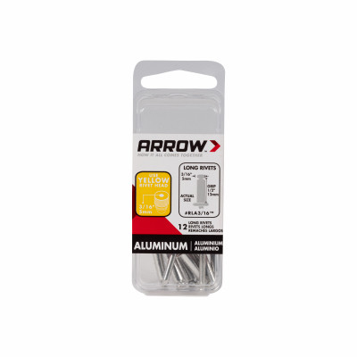 Arrow 3/16 In. x 1/2 In. Aluminum Rivet (12-Count)