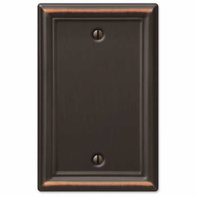 Chelsea Wall Plate, Aged Bronze, Steel, 1 Blank
