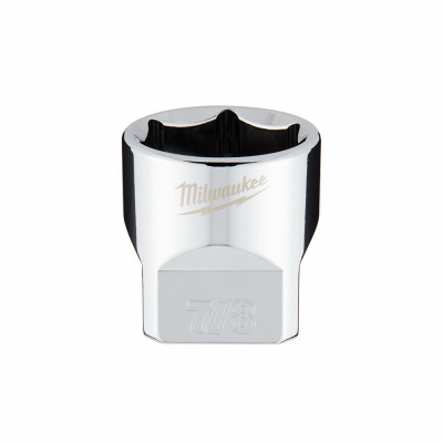 SAE 6-Point Shallow Socket, 7/8 In., 3/8 In. Drive