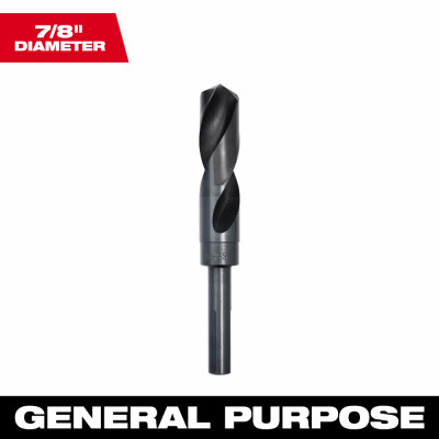 Silver & Deming Black Oxide Drill Bit, 7/8 In.