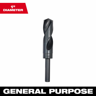 Silver & Deming Black Oxide Drill Bit, 1 In.