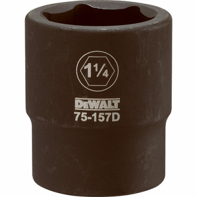SAE Impact Socket, 6-Point, 3/4 In. Drive, 1-1/4 In.