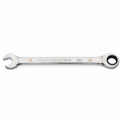 Combination Ratcheting Wrench, 90-Tooth, 12-Point, 13 mm