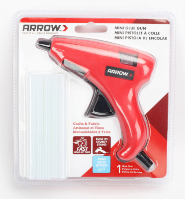 Arrow 10W Mini Hot Glue Gun with (10) Glue Sticks