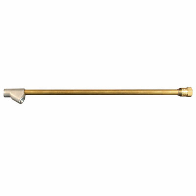 Extended Reach Dual Head Air Chuck, Brass, 1/4 In. FNPT x 12 In.