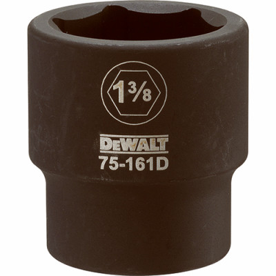 SAE Impact Socket, 6-Point, 3/4 In. Drive, 1-3/8 In.