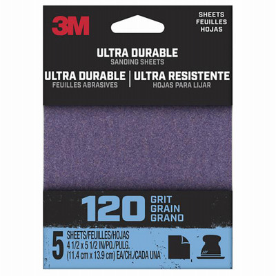 Mouse Detail Sanding Sheets, 120-Grit, 5-Pk.