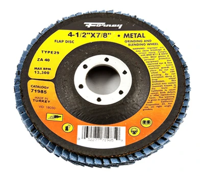 Jumbo Blue Zirconia Flap Disc, Type 29, 40-Grit, 4.5-In.