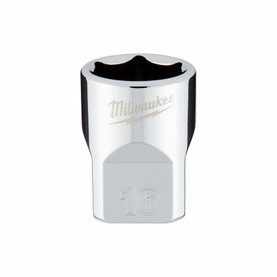 Metric 6-Point Shallow Socket, 16 mm, 3/8 In. Drive