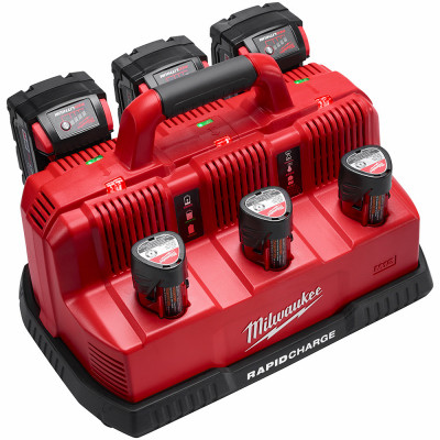 M12 & M18 6-Port Rapid Battery Charging Station