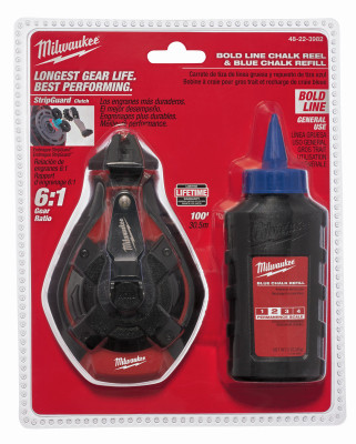 100 Ft. Bold Line Chalk Reel & Blue Chalk