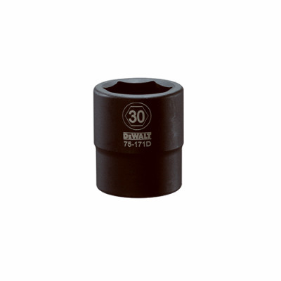 Metric Impact Socket, 6-Point, 3/4 In. Drive, 30mm