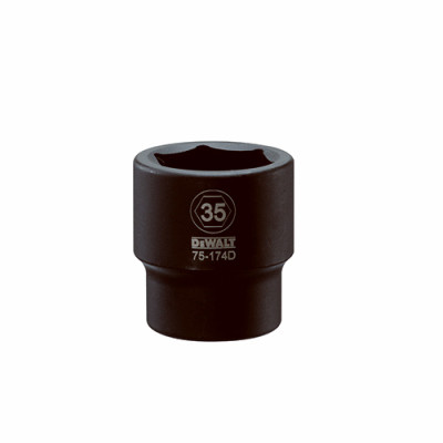Metric Impact Socket, 6-Point, 3/4 In. Drive, 35mm