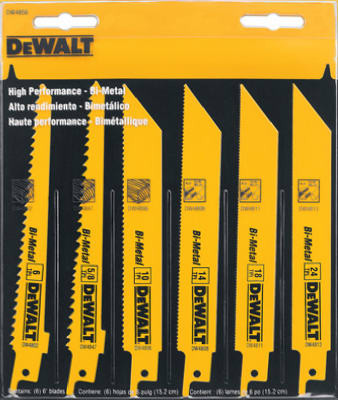 6-Pc. Wood-Cutting Reciprocating Saw Blade Set