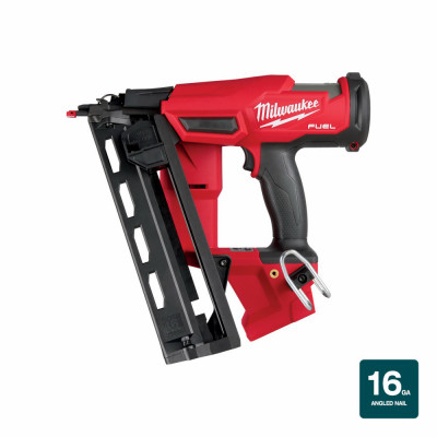 M18 Fuel 18-Volt Cordless 16-Gauge Angled Finish Nailer, Brushless Motor, TOOL ONLY