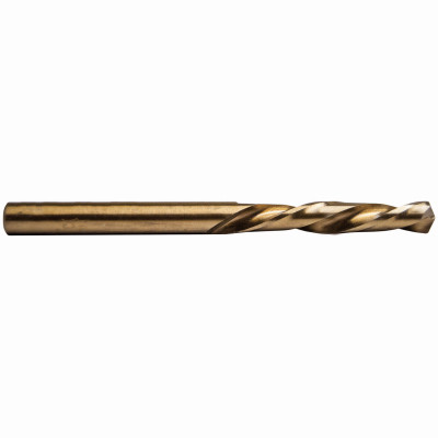 Stub Drill Bit, Left Hand, Cobalt Steel, 3/16 In.