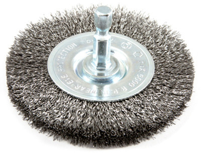 Crimped Wire Wheel, 3 x .25 x .008-In.