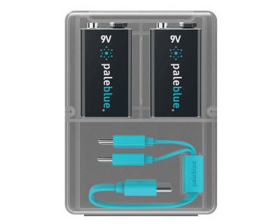 Paleblue 9V Lithium-Ion Rechargeable Battery (2-Pack)