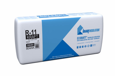 R-11 Kraft Faced Fiberglass Insulation Batt, 23 x 93 In.