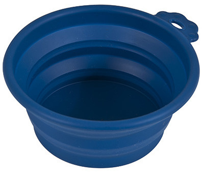 Pet Travel Bowl, Collapsible, Navy Blue, 3-Cup Capacity