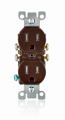 15A BRN TAMP RES OUTLET