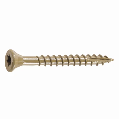 Deck Screws With Bit, Gold, 1-5/8 In., 350-Pk.
