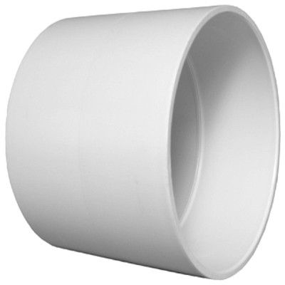 Schedule 40 DWV Pipe Coupling, PVC, 3 In.