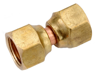 Brass Flare Connector, Lead Free, 3/8 In. Swivel