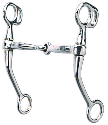 Tom Thumb Snaffle Horse Bit, Chrome Plated