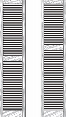 15x39 WHT Louv Shutters