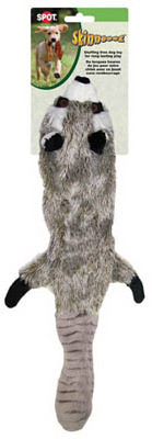 Skinneeez Raccoon Dog Toy, Stuffing Free, 24 In.