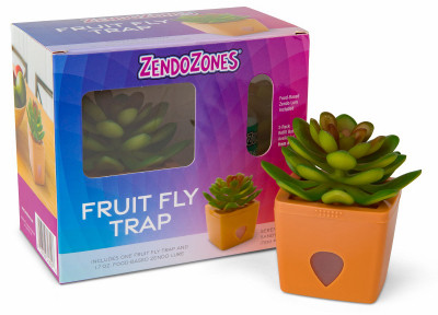 Fruit Fly Trap, Serene Sandy Design with 1.7 oz. ZendoLure