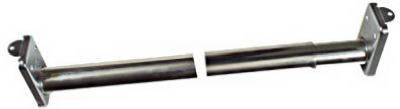 72 to 120 In. Zinc & Nickel Closet Rod