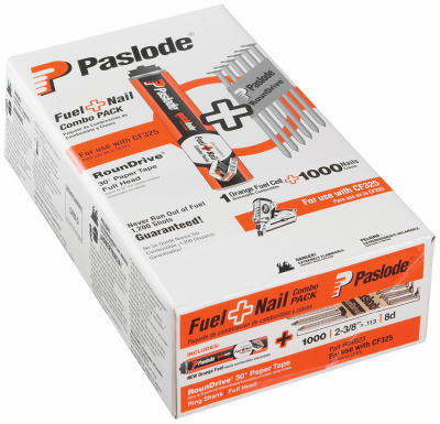Fuel & Collated Framing Nail Combo Pack, 3 x .120 In., 1,000-Ct.