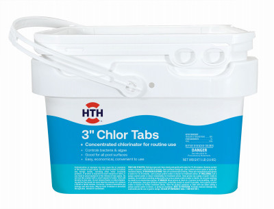 Pool Care Chlorine Tablets, 3 In., 5 Lbs. (11 Wrapped Tabs)