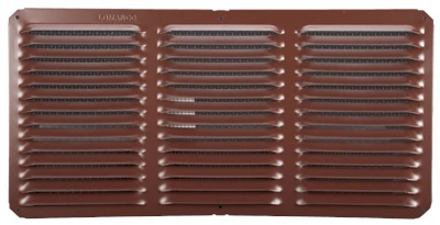Under Eave Cornice Vent, Brown, Aluminum, 16 x 8 In.