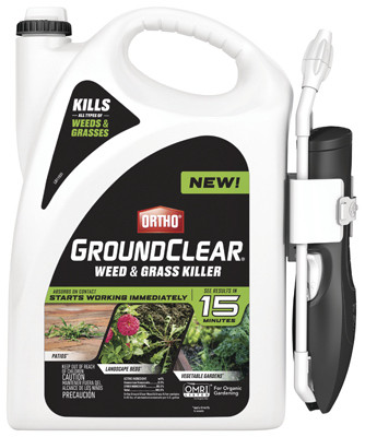 GroundClear Weed & Grass Killer, Ready-to-Use Wand, 1 Gallon