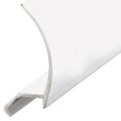 Glass Retainer, Snap-In, Rigid White Vinyl, 5/32 x 21/32 x 72 In. (25 pieces)