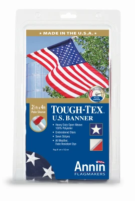 Tough Tex U.S. Flag, Polyester, 2.5 x 4 Ft.