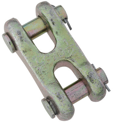 Double Clevis Link, Yellow Chromate, 1/2 In.